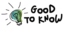 Glühbirne neben der englischsprachigen Überschrift Good to know